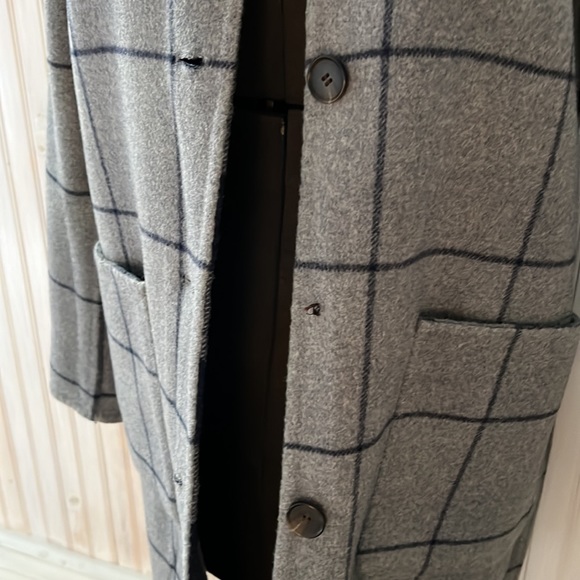 ✨HOST PICK✨ J MCLAUGHLIN PLAID REVERSIBLE WOOL COAT - SIZE MEDIUM - Picture 5 of 13